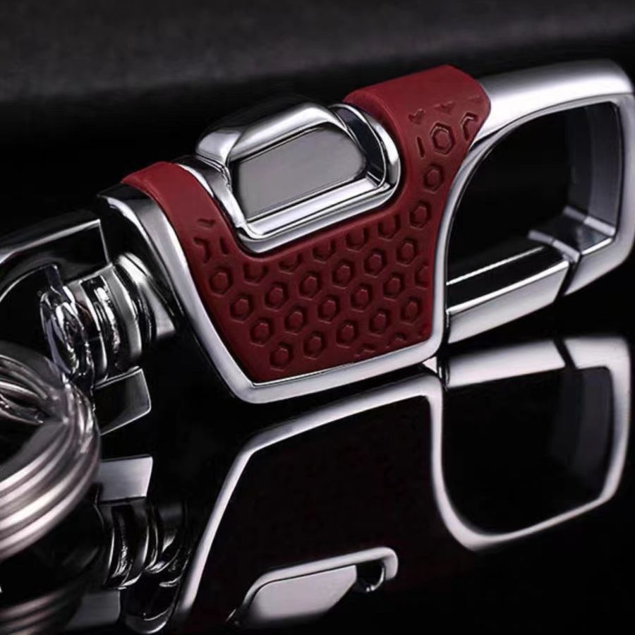 Wholesale Metal car keychain opens with one click